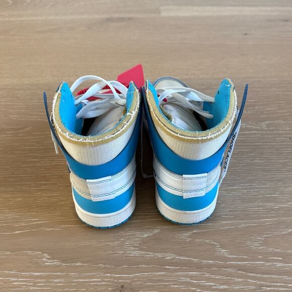 Nike x Off White Air Jordan 1 Retro High Sneakers Size Mens\'s US 5.5 Blue White main image 5